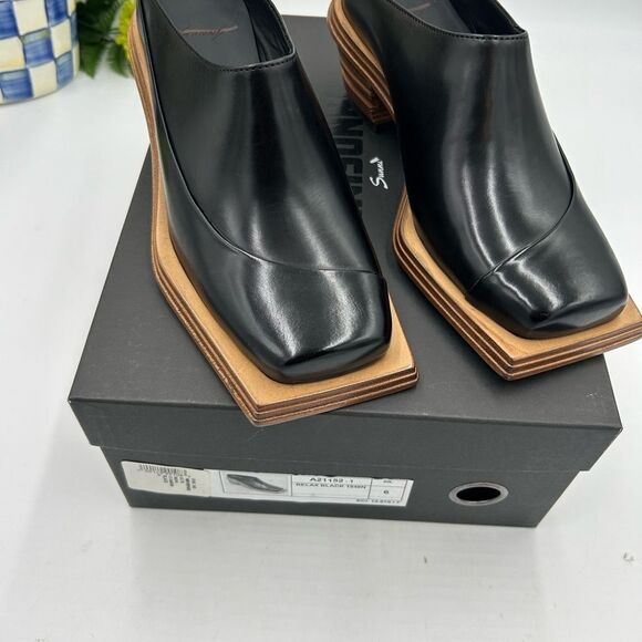 Women’s Sunni Sunni stacked heel mule size 6, made in Portugal - Picture 2 of 9